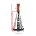 Grater 3 Side Shred Manual Handheld Stainless Steel Multi-Purpose Non-Slip Shredder Cone Vegetable Grater Kitchen Tool