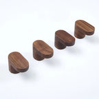 Multi-Purpose Wooden Coat Bag Rack Wall-Mounted Decorative Hook Door Hanger Shower Hook Key Holder Home Storage Organizer